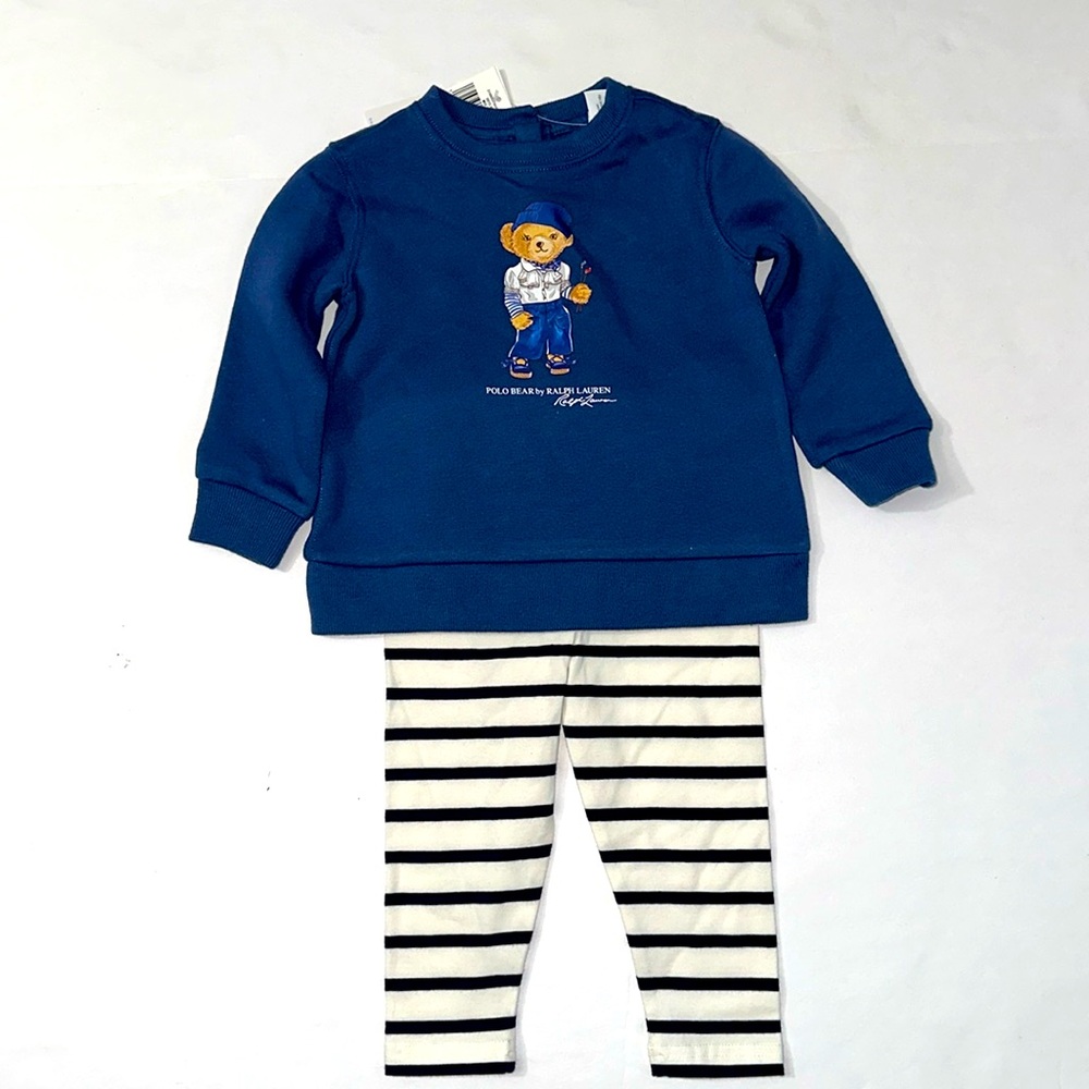 Polo by Ralph Lauren 2 Piece, Size- 12, Color- Blue &White